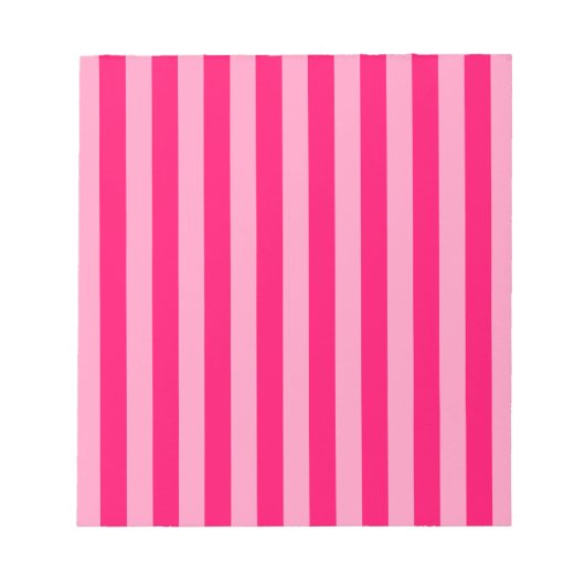 Bloc-note Fond à rayures roses (Devant)