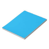 Bloc-note Fond Bleu Cyan Uni (Tourné)