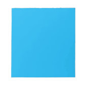 Bloc-note Fond Bleu Cyan Uni (Devant)