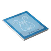 Bloc-note Fond de Lyre Bleue (Incliné)