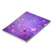 Bloc-note Fond en feuille de papier violet avec des étoiles (Tourné)