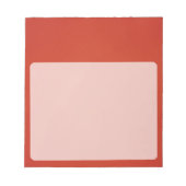 Bloc-note Fond rouge chaud granuleux (Devant)