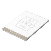 Bloc-note Fond uni délavé avec logo d'entreprise moderne sim (Tourné)