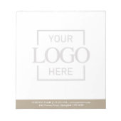 Bloc-note Fond uni délavé avec logo d'entreprise moderne sim (Devant)