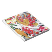 Bloc-note Foot Dog & Lotus Tattoo Design (Incliné)