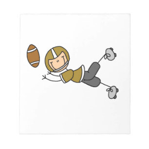 Bloc-note Football à bâtonnets en or