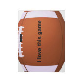 Bloc-note football américain (Tourné)