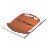 Bloc-note football américain (Tourné)