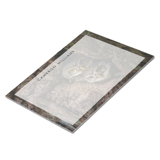 Bloc-note Forest | Deux Owls Looking (Incliné)