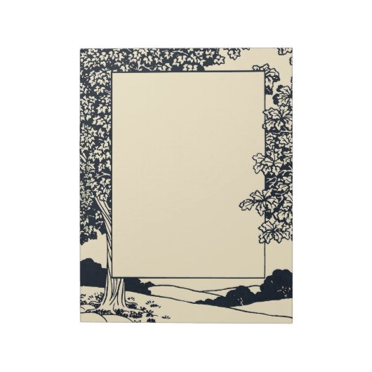 Bloc-note Forêt Art Nouveau (Tourné)