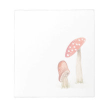 Forêt Champignons Aquarelle Fantaisiste