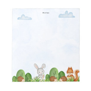 Bloc-note Forêt chic Whimsical Animaux de forêt