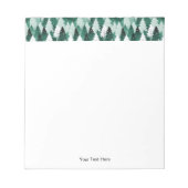 Bloc-note Forêt d'hiver moderne et élégant Arbres à neige No (Devant)