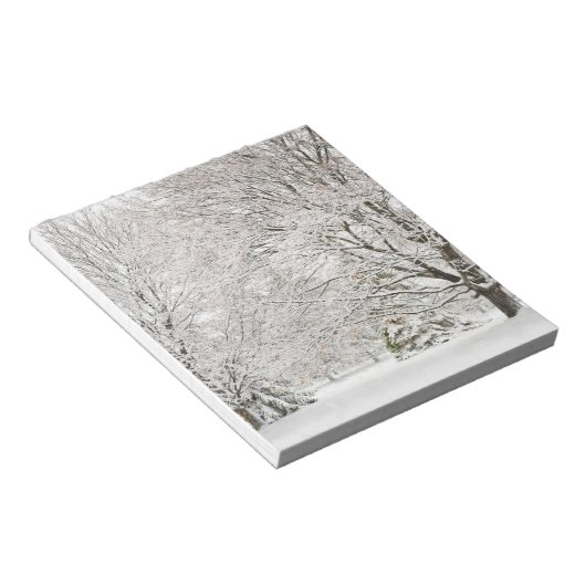 Bloc-note Forêt hivernale neige (Incliné)