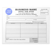 Bloc-note Form Business Quotation Invoice Sales Receipt (Devant)