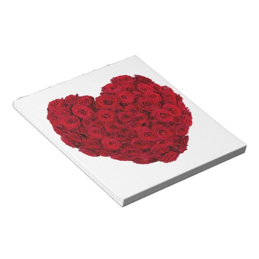 Bloc-note Forme cardiaque rose (Incliné)