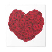 Bloc-note Forme cardiaque rose (Devant)