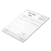 Bloc-note Former une citation commerciale, une facture ou un (Incliné)