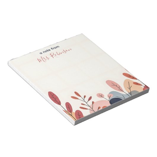 Bloc-note Formes Abstraites souples Appréciation personnalis (Incliné)