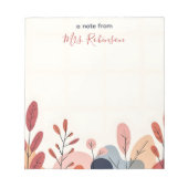 Bloc-note Formes Abstraites souples Appréciation personnalis (Devant)