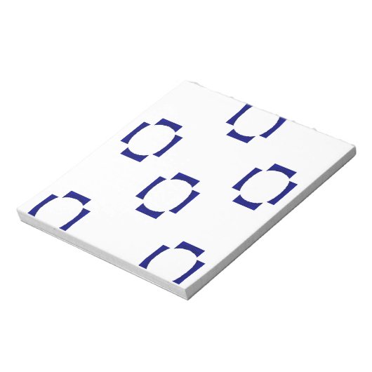 Bloc-note formes décoratives en blanc (Tourné)