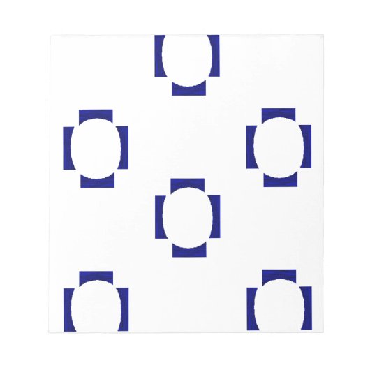 Bloc-note formes décoratives en blanc (Devant)
