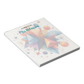 Bloc-note Formes géométriques colorées Appréciation de l'ens (Incliné)