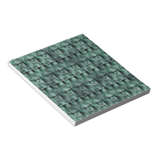 Bloc-note Formes rectangulaires en vert foncé et tacheté (Incliné)