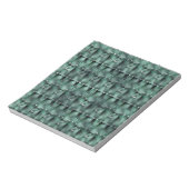 Bloc-note Formes rectangulaires en vert foncé et tacheté (Tourné)