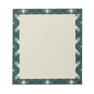 Bloc-note formes vertes rétro