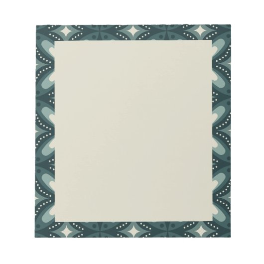 Bloc-note formes vertes rétro (Devant)