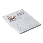 Bloc-note Formulaire de commande de boulangerie pâtisserie c (Incliné)