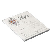 Bloc-note Formulaire de commande de boulangerie pâtisserie c (Incliné)