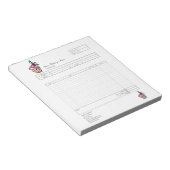 Bloc-note Formulaire de commande de facture de papeterie pou (Incliné)