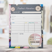 Bloc-note Formulaire de commande de facture Seamstress