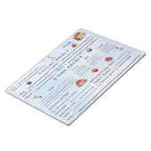 Bloc-note Formulaire de commande de gâteaux en pâtisserie Aj (Incliné)
