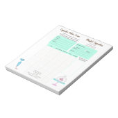 Bloc-note Formulaire de commande de pâtisserie Cupcake Cooki (Tourné)