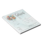Bloc-note Formulaire de commande de pâtisserie de boulangeri (Incliné)