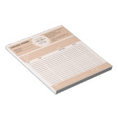 Bloc-note Formulaire de commande de pâtisserie de boulangeri (Incliné)