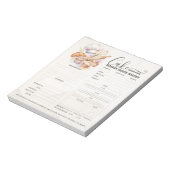 Bloc-note Formulaire de commande de pâtissier de boulangerie (Tourné)
