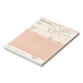 Bloc-note Formulaire de commande de Whisk de boulangerie (Tourné)