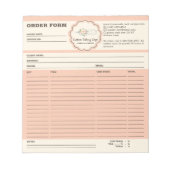 Bloc-note Formulaire de commande de Whisk de boulangerie (Devant)