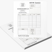Bloc-note Formulaire de commande imprimable, Facture avec lo