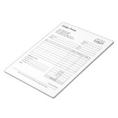 Bloc-note Formulaire de commande | Modèle modifiable pour pe (Incliné)