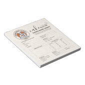 Bloc-note Formulaire de commande pour pâtissier en boulanger (Incliné)