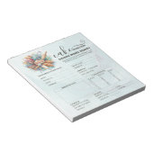 Bloc-note Formulaire de commande pour pâtissier en boulanger (Incliné)