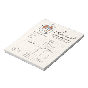 Bloc-note Formulaire de commande pour pâtissier en boulanger