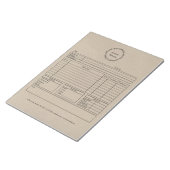 Bloc-note Formulaire de commande rustique (Incliné)