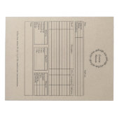Bloc-note Formulaire de commande rustique (Devant)