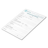 Bloc-note Formulaire de consultation endodontique personnali (Incliné)